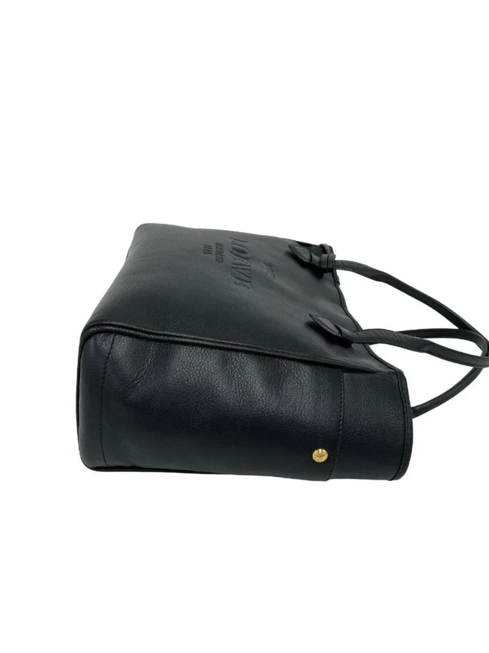 Loewe Vintage Heritage Leather Tote Shoulder Bag Black